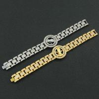 Zinc Alloy Rhinestone Bracelets, fashion jewelry & for woman & with rhinestone Approx 20.5 cm 
