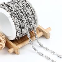 Мода нержавеющей стали ожерелье цепь, Нержавеющая сталь 304, электролизация, DIY, оригинальный цвет продается м