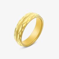 Titanium Steel Finger Ring, polished, fashion jewelry & Unisex golden, 6mm 