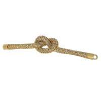 Cubic Zirconia Micro Pave Brass Connector, real gold plated, micro pave cubic zirconia, gold Approx 1mm 