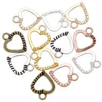 Zinc Alloy Jewelry Pendants, Heart, plated, DIY Approx 2mm 