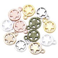 Zinc Alloy Star Pendant, pentagram, plated, DIY Approx 1mm 