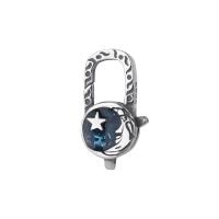 Sterling Silver Lobster Claw Clasp, 925 Sterling Silver, Moon and Star, DIY & epoxy gel 