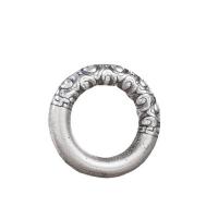 Thailand Sterling Silver Frame Bead, Donut, Antique finish, DIY, silver color Inner Approx 9.5mm 