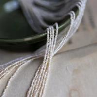 Naturales agua dulce perlas sueltas, Perlas cultivadas de agua dulce, Bricolaje, Blanco, 2-2.5mm, longitud:aproximado 15 Inch, Vendido por Sarta
