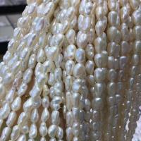 Barock kultivierten Süßwassersee Perlen, Natürliche kultivierte Süßwasserperlen, DIY, weiß, 6mm, Länge:ca. 15 ZollInch, verkauft von Strang