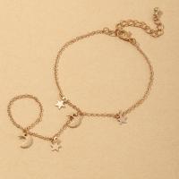 Nuptiale d'anneau de bracelet, alliage de zinc, avec 2.36inch chaînes de rallonge, Placage, bijoux de mode & pour femme, plus de couleurs à choisir Environ 7.44 pouce, Vendu par PC