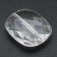 透明なアクリル・ビーズ, アクリル, 長方形, DIY, 無色 穴:約 1mm, 売り手 バッグ