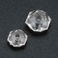 Transparent Acrylic Beads, Polygon, DIY clear Approx 1mm 