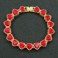 Zinc Alloy Rhinestone Bracelets, fashion jewelry & with rhinestone 