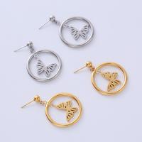 Stainless Steel Drop Earring, 316L Stainless Steel, Vacuum Ion Plating, fashion jewelry & for woman 28mm 