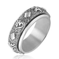 Titanium Steel Finger Ring, fashion jewelry & for man 8mm 