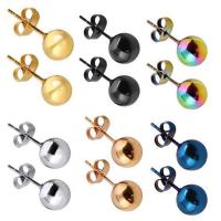 Stainless Steel Stud Earring, 316L Stainless Steel, fashion jewelry & Unisex 