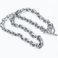 Stainless Steel Chain Necklace, 316L Stainless Steel, electrolyzation, fashion jewelry & for woman, original color, 9.5mm 