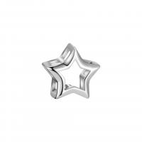Sterling Silver Star Pendants, 925 Sterling Silver, plated, DIY & hollow 