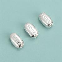 Sterling Silver Spacer Beads, 925 Sterling Silver, DIY & with letter pattern Approx 1.2mm 