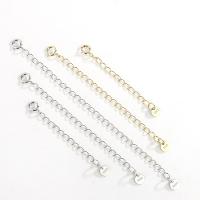 Sterling Silver Extender Chain, 925 Sterling Silver, plated, DIY 