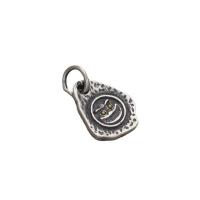 Thailand Sterling Silver Pendant, Antique finish, DIY silver color Approx 4mm 