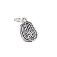 Thailand Sterling Silver Pendants, Antique finish, DIY, silver color Approx 4mm 