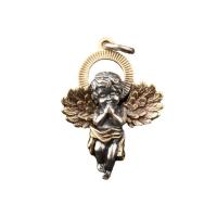 Thailand Sterling Silver Pendant, Angel, Antique finish, DIY silver color 