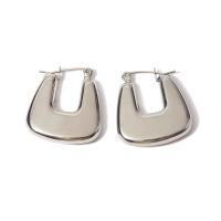 Stainless Steel Leverback Earring, 304 Stainless Steel, Vacuum Ion Plating, fashion jewelry & for woman, silver color 