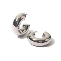 Stainless Steel Stud Earring, 304 Stainless Steel, Vacuum Ion Plating, fashion jewelry & for woman, silver color 