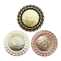Zinc Alloy Shank Button, Flat Round, gold color plated, DIY & enamel 23mm 