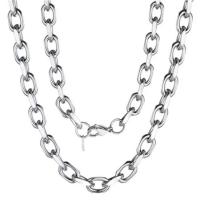 Stainless Steel Chain Necklace, 304 Stainless Steel & Unisex original color 