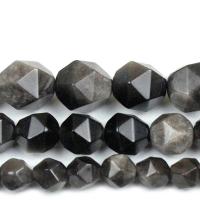 Silver Obsidian Beads, DIY & faceted 
