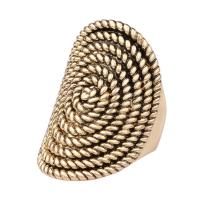 Zinc Alloy Finger Ring, antique gold color plated, Unisex US Ring .5-10 