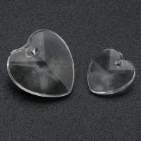Transparent Acrylic Pendants, Heart, DIY clear Approx 1mm 