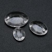 Transparent Acrylic Pendants, Oval, DIY clear Approx 1mm 