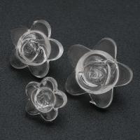 Transparent Acrylic Beads, Flower, DIY clear 