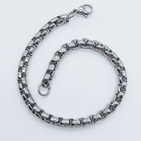 Stainless Steel Chain Bracelets, 316L Stainless Steel, electrolyzation & Unisex original color 
