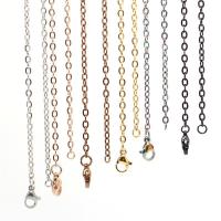 Halskette, 316 L Edelstahl, plattiert, unterschiedliche Länge der Wahl & für Frau, keine, 2mm, verkauft von PC