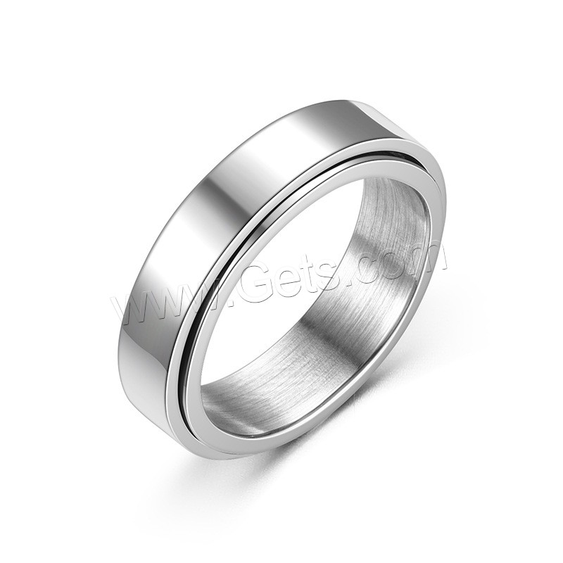 Titanium Steel Finger Ring, plated, can be twisted & different size for choice, more colors for choice, Sold By PC