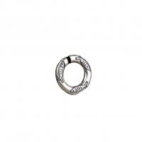 Thailand Sterling Silver Open Jump Ring, Antique finish, DIY, silver color Approx 6mm 
