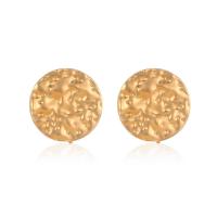 Zinc Alloy Stud Earring, gold color plated, fashion jewelry & for woman, golden 