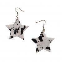 Fashion Create Jewelry Earring, Leather, printing & for woman 