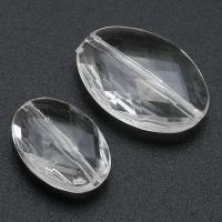 Transparent Acrylic Beads, Oval, DIY clear Approx 1mm 