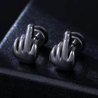 Stainless Steel Stud Earring, 316L Stainless Steel, plated, fashion jewelry & Unisex 