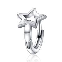 Titanium Steel Earrings, Star, polished, fashion jewelry & Unisex, original color 