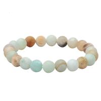 Gemstone Bracelets, ​Amazonite​, handmade, fashion jewelry & Unisex, white Inch 