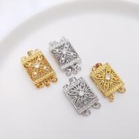 Brass Connector, Zinc Alloy, plated & with plastic pearl 