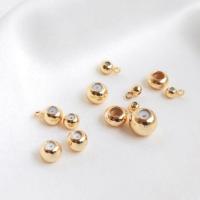 Brass Crimp Beads, plated gold 