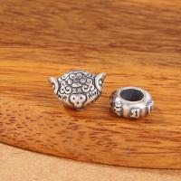 Thailand Sterling Silver Spacer Bead, polished, DIY silver color 