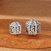 Thailand Sterling Silver Spacer Bead, Antique finish, DIY silver color 