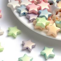 Miracle Acrylic Beads, Star, DIY & pearlized, mixed colors, 12mm, Approx 