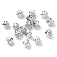 Überzogene CCB Kunststoff Perlen, Verkupferter Kunststoff, DIY, Silberfarbe, 6x7mm, ca. 100PCs/Tasche, verkauft von Tasche