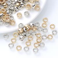 Überzogene CCB Kunststoff Perlen, Verkupferter Kunststoff, Kreisring, plattiert, DIY, keine, 6x3mm, ca. 100PCs/Tasche, verkauft von Tasche